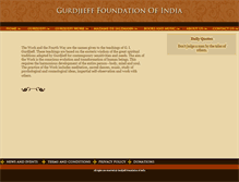 Tablet Screenshot of gurdjieff.in