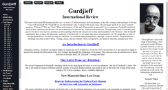 Desktop Screenshot of gurdjieff.org
