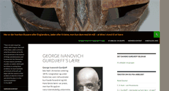 Desktop Screenshot of gurdjieff.dk